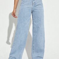 ICE BLUE WIDE LEG DENIM