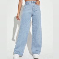 ICE BLUE WIDE LEG DENIM