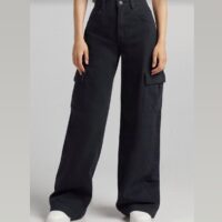 BLACK CARGO DENIM