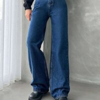 BLUE WIDE LEG DENIM