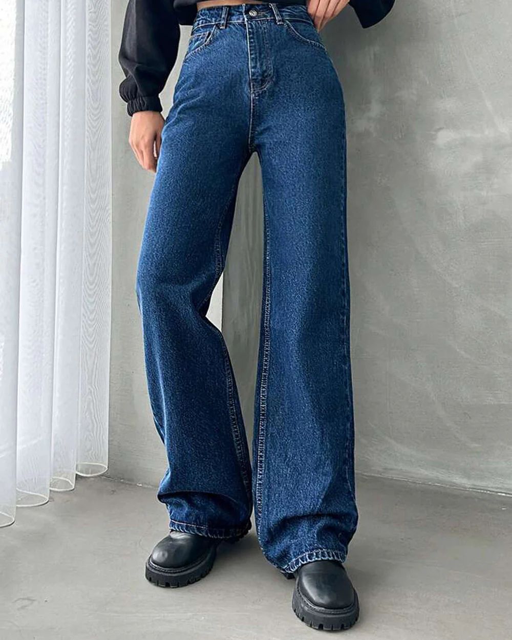 BLUE WIDE LEG DENIM - Image 5