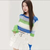 Color Blocked Crochet Top