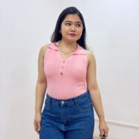 Button Up Collared Top