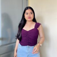 Padded Mesh Crop Top