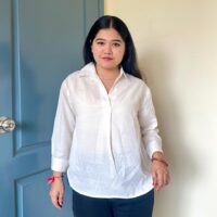 Solid Loose Fit Collared Top