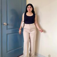 Beige Formal Pant