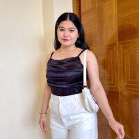 Sleeveless Satin Top
