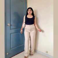 Beige Formal Pant