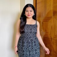 Black Bandhani Short Kurti