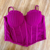Padded Sheer Corset Top