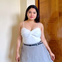 Twisted Faux Fur Top