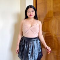 Twisted Faux Fur Top