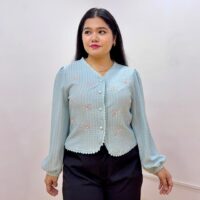 Full Sleeves Korean Bow Top