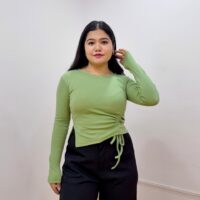 Drawstring Full Sleeves Top