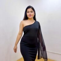 Black One Shoulder Bodycon Dress