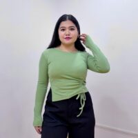 Drawstring Full Sleeves Top