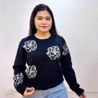 Rose Rhinestone Sweatshirt