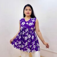 Printed Flare Short Kurti