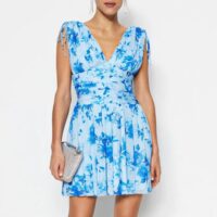 Blue Floral Dress