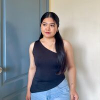 Asymmetric One Shoulder Top