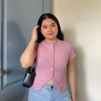 Button Up Front Slit Top