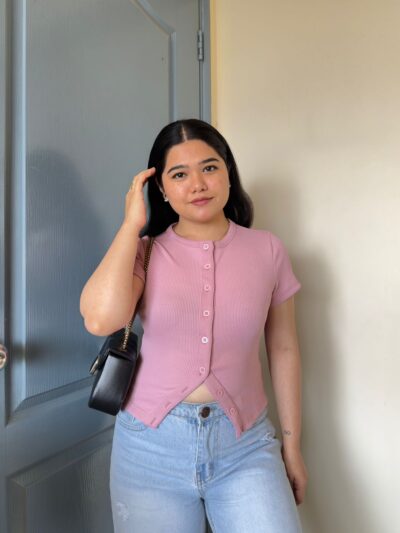 Button Up Front Slit Top – Reveal Store