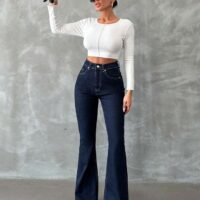 Dark Blue Bootcut Jeans