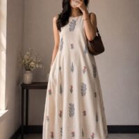 Printed Cotton Kurta with Palazzo Set