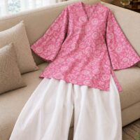 Pink Printed Kurta Salwar Set